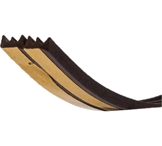 Изображение товара Самоклеящийся уплотнитель для дверей и окон ТДВ e-профиль, 9x4 мм, коричневый, 150 м (epdm) 3704006