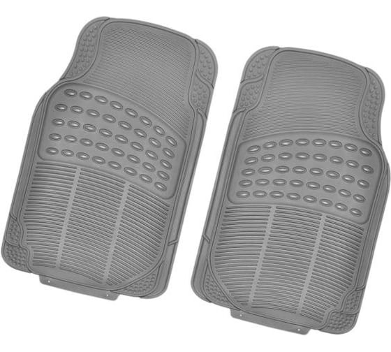 Изображение товара Коврик для салона SKYWAY Hot-1 2пр. полиуретановый, серый S01701011