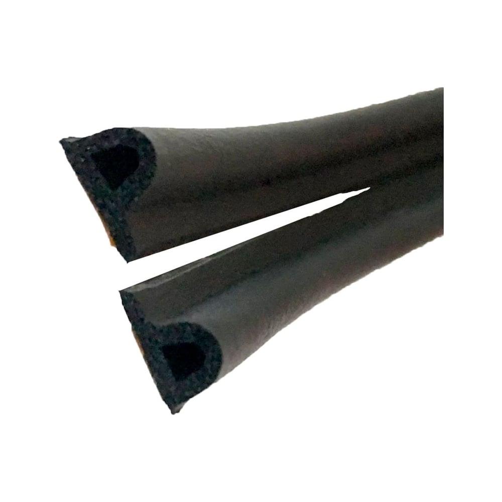 Изображение товара Самоклеящийся уплотнитель для дверей и окон ТДВ p-профиль 9x5,5 мм черный 100 м