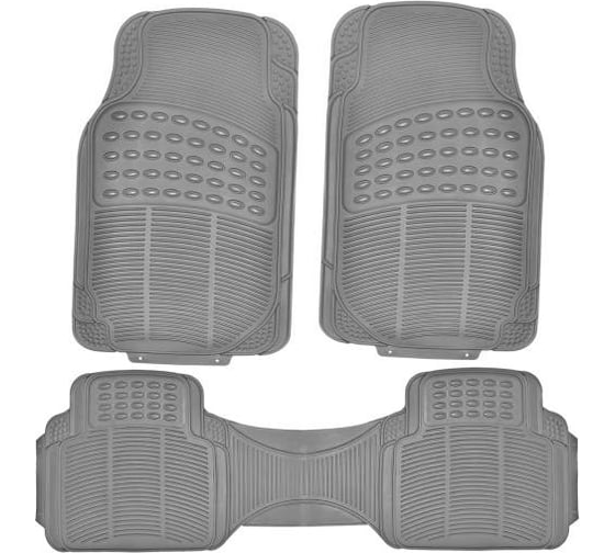 Изображение товара Коврик для салона SKYWAY Hot-1 3пр. полиуретановый, серый S01702003