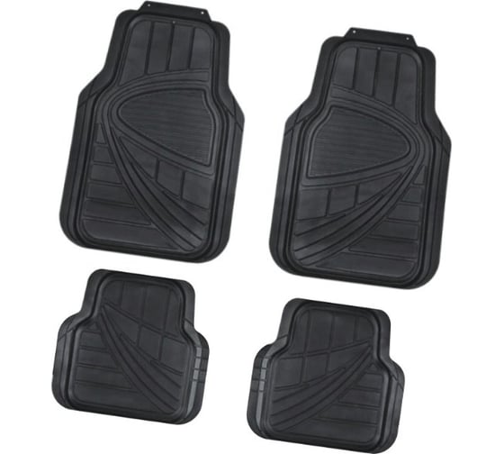 Изображение товара Коврик для салона SKYWAY Hot-7 4пр. полиуретановый, черный S01702081
