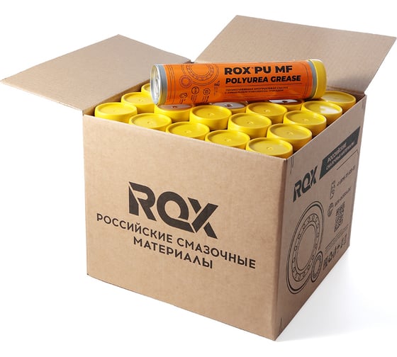 Изображение товара Многоцелевая полимочевинная смазка ROX PU MF коробка 25 туб R618