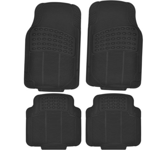 Изображение товара Коврик для салона SKYWAY Hot-1 4пр. полиуретановый, черный S01702020