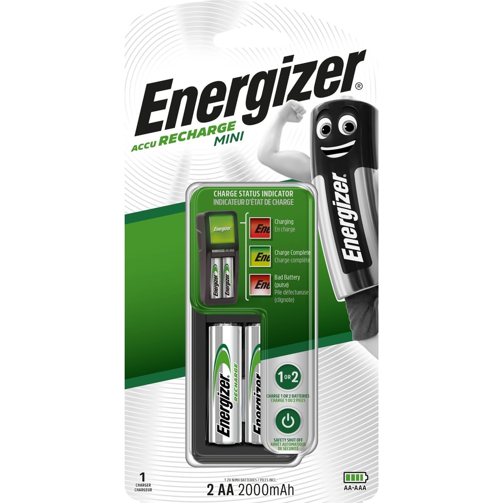 Изображение товара Зарядное устройство Energizer mini + 2 х AA 2000 mAh Pre-Ch