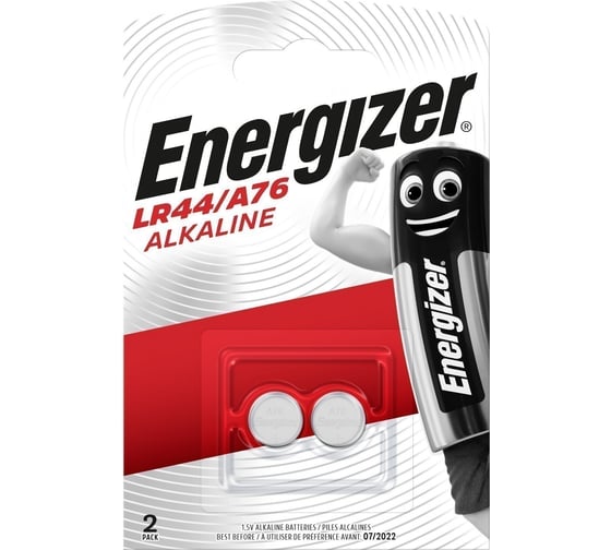 Изображение товара Батарейка Energizer Alkaline LR44/A76 FSB2 639317
