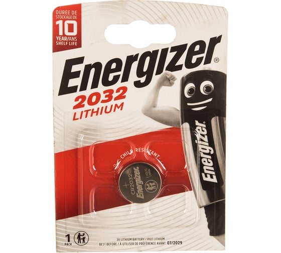 Изображение товара Батарейка Energizer Lithium CR2032 1 шт/бл E301021301