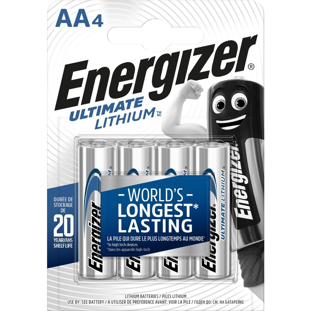 Батарейка Energizer пальчиковые батарейки energizer max e91 аа 4 шт