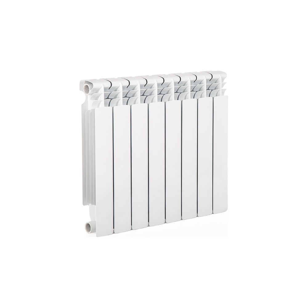 Изображение товара Биметаллический радиатор LAMMIN premium bm500-100- 8, теплоотдача 1336 Вт, настенный белый