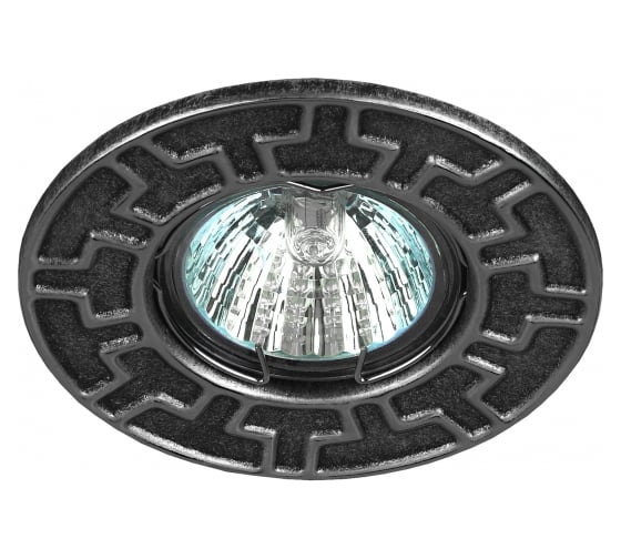 Изображение товара Штампованный светильник ЭРА ST5 CH/BK MR16,12V/220V, 50W черный/хром Б0036485