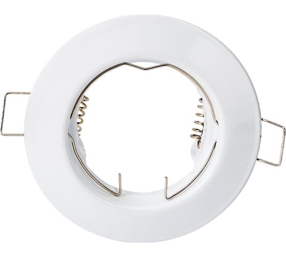 Изображение товара Штампованный светильник ЭРА ST3 WH MR16,12V/220V, 50W белый C0043801