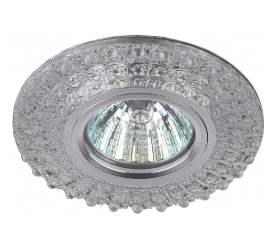 Изображение товара Светильник ЭРА DK LD2 SL/BL WH декор cо светодиодной подсветкой голубой белый, прозрачный Б0019200