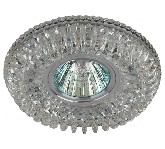 Изображение товара Светильник ЭРА DK LD34 SL/WH декор cо светодиодной подсветкой MR16, прозрачный Б0036479