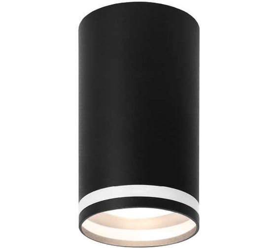 Изображение товара Накладной светильник Wolta корпус по лампу GU10, керамический патрон, до 50 Вт, спот черный WSL-GU10/02BL