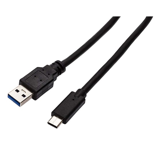 Изображение товара Интерфейсный кабель Filum usb 3,0 1 м, usb 3,0, черный, 3a, разъемы: usb a male- usb type с male, пакет FL-C-U3-AM-CM-1M