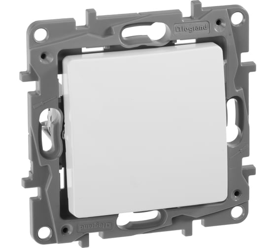 Изображение товара Переключатель Legrand одноклавишный Legrand Etika 10А 250В безвинтовые зажимы белый 672205