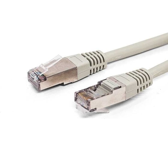 Изображение товара Патч-корд кабель Filum f/utp 5e кат, 0,25м 26awg(7x0,16 мм), омедненный алюминий (cca), pvc, серый FL-F5-0,25M