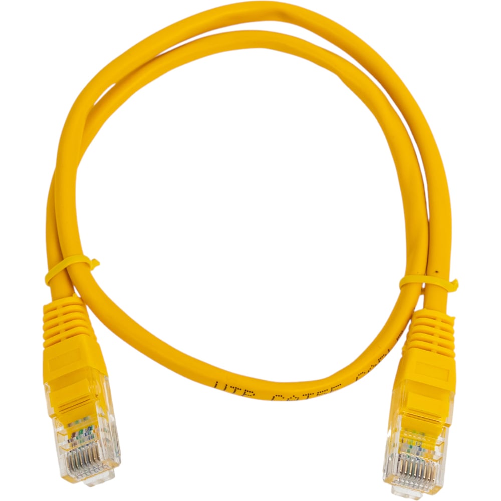 Изображение товара Патч-корд кабель Filum u/utp 5e кат 0,5м желтый RJ45 2 шт 26awg