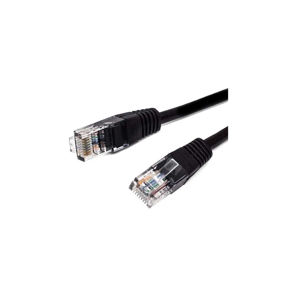 Изображение товара Патч-корд кабель Filum u/utp 5e кат, 0,25м 26awg(7x0,16 мм), омедненный алюминий (cca), pvc, чёрный FL-U5-0,25M-BK