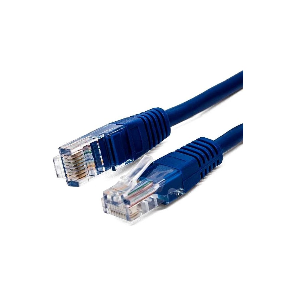 Изображение товара Патч-корд кабель Filum u/utp 5e кат, 0,25м 26awg(7x0,16 мм), омедненный алюминий (cca), pvc, синий FL-U5-0,25M-BL