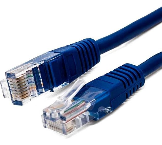 Изображение товара Патч-корд кабель Filum u/utp 5e кат, 10м 26awg(7x0,16 мм), омедненный алюминий (cca), pvc, синий FL-U5-10M-BL