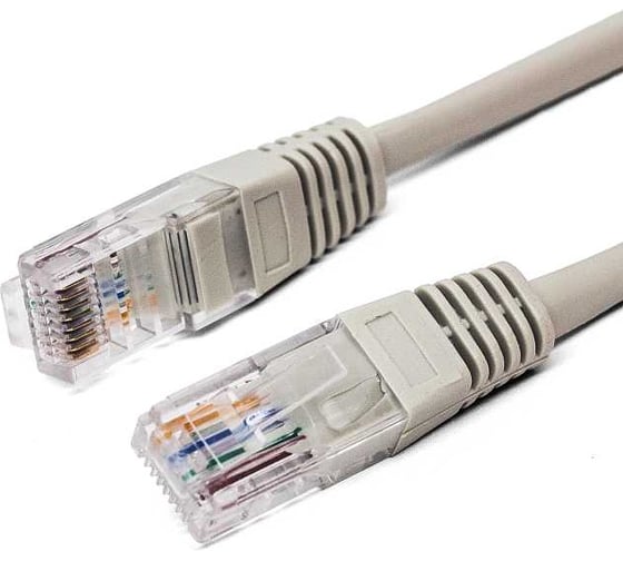 Изображение товара Патч-корд кабель Filum u/utp 5e кат, 10м 26awg(7x0,16 мм), омедненный алюминий (cca), pvc, серый FL-U5-10M
