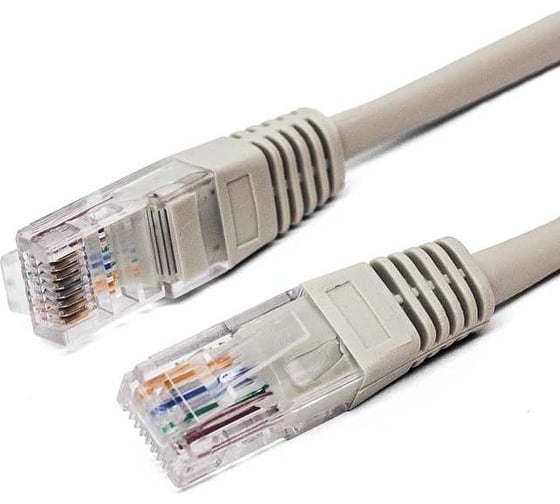 Изображение товара Патч-корд кабель Filum u/utp 6 кат, 3м 26awg(7x0,16 мм), омедненный алюминий (cca), pvc, серый FL-U6-3M