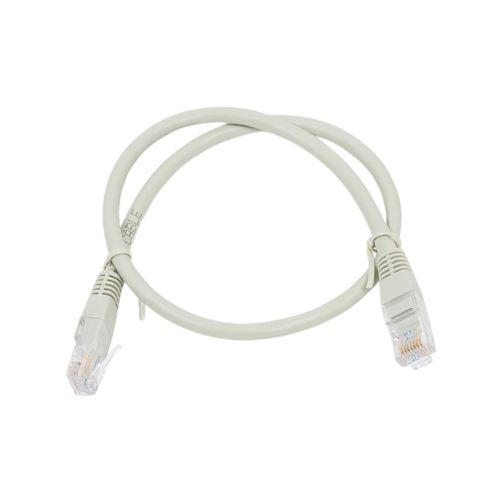 Изображение товара Патч-корд кабель Filum u/utp 6 кат, 0,5м 26awg(7x0,16 мм), омедненный алюминий (cca), pvc, серый FL-U6-0,5M FL-U6-0.5M