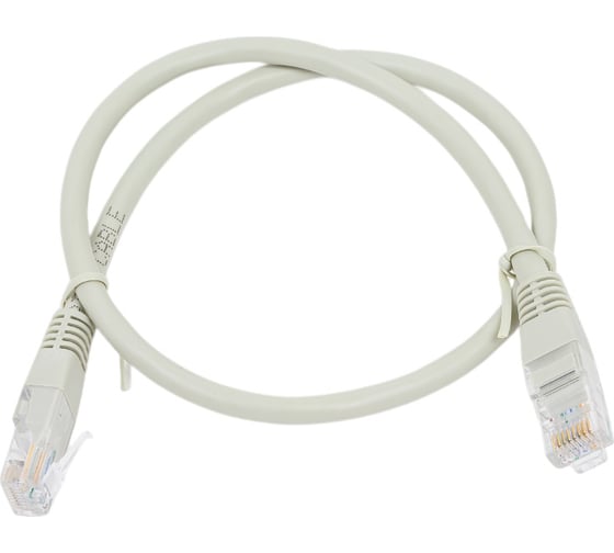 Изображение товара Патч-корд кабель Filum u/utp 6 кат, 0,5м 26awg(7x0,16 мм), омедненный алюминий (cca), pvc, серый FL-U6-0,5M FL-U6-0.5M