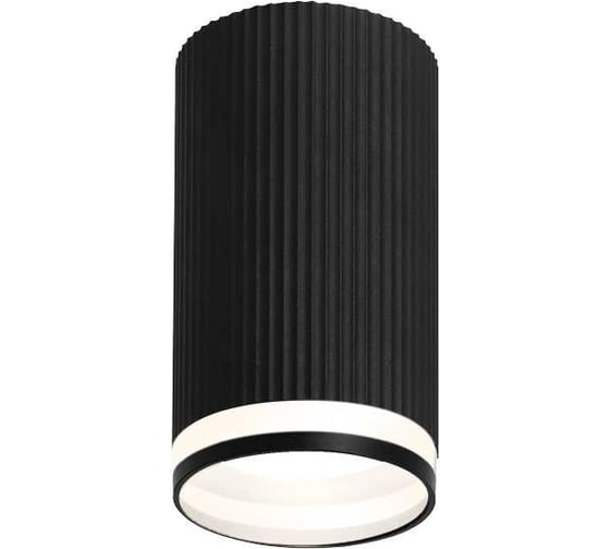 Изображение товара Светильник накладной Wolta корпус по лампу GU10, керамический патрон, до 50 Вт, спот черный WSL-GU10/03BL