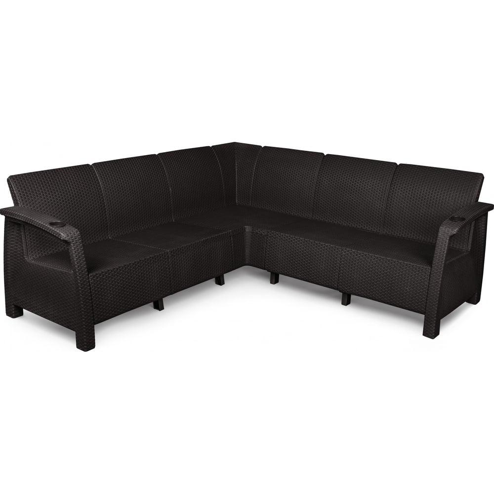 Изображение товара Диван ЗПИ Альтернатива Ротанг-плюс угловой мокко