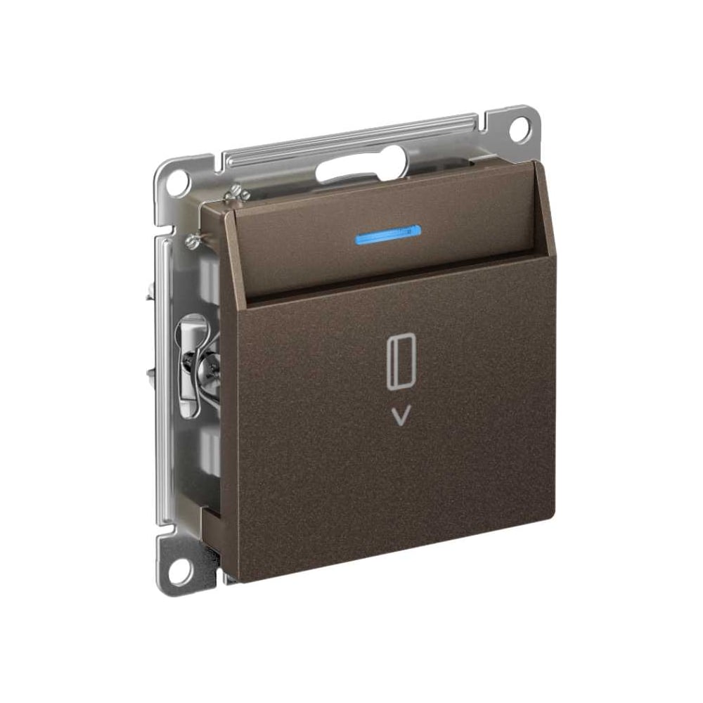 Изображение товара Карточный выключатель Systeme Electric Atlasdesign мокко 10А для внутреннего монтажа