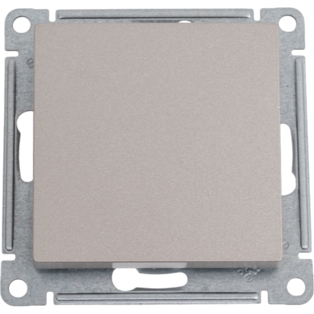 Изображение товара Одноклавишный выключатель Atlasdesign шампань 2-полюсный механизм ATN000521