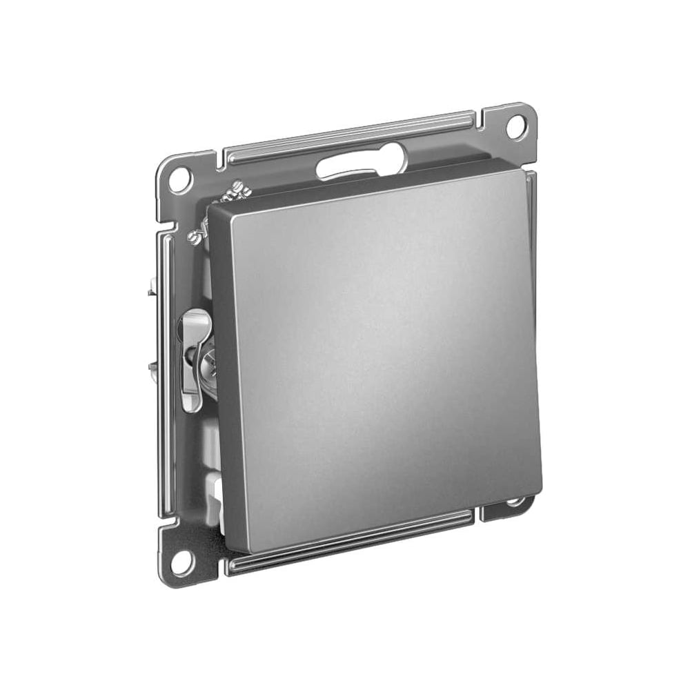 Изображение товара Одноклавишный выключатель Systeme Electric Atlasdesign сталь 10А