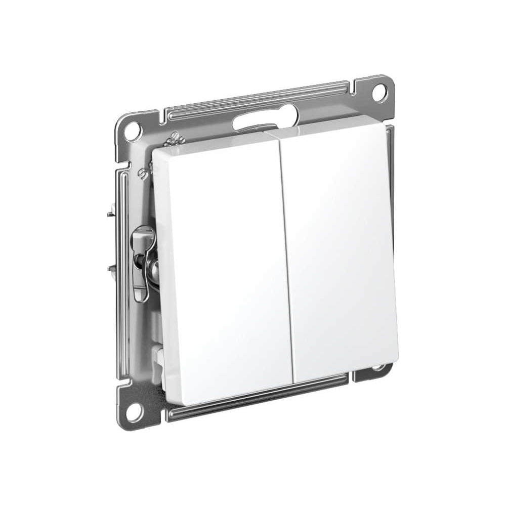 Изображение товара 2-клавишный выключатель Systeme Electric Atlasdesign белый