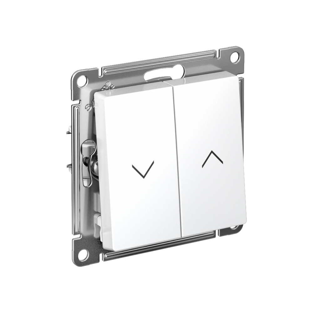 Изображение товара Выключатель жалюзи Systeme Electric Atlasdesign белый 2-кл., механизм ATN000119