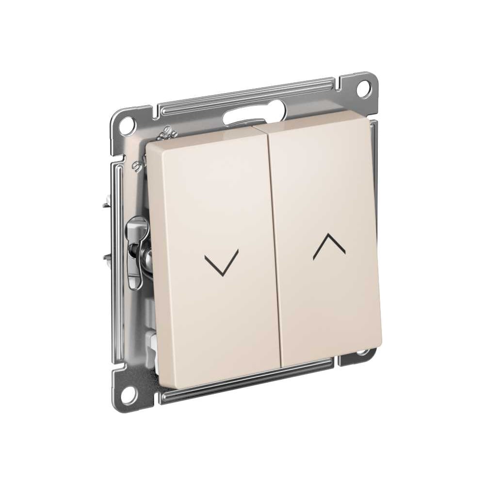 Изображение товара Выключатель жалюзи Systeme Electric Atlasdesign 2-кл бежевый механизм ATN000219