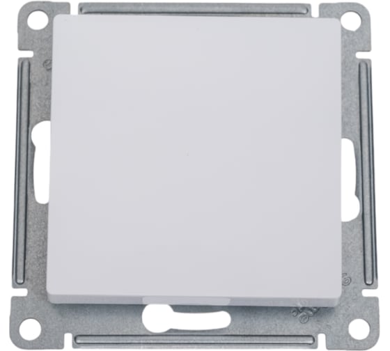 Изображение товара 1-клавишный выключатель Systeme Electric Atlasdesign белый 2-полюсный, 10а, механизм ATN000121