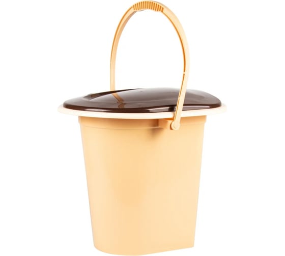 Изображение товара Ведро-туалет ЗПИ «Альтернатива» 17л, бежевый М1526