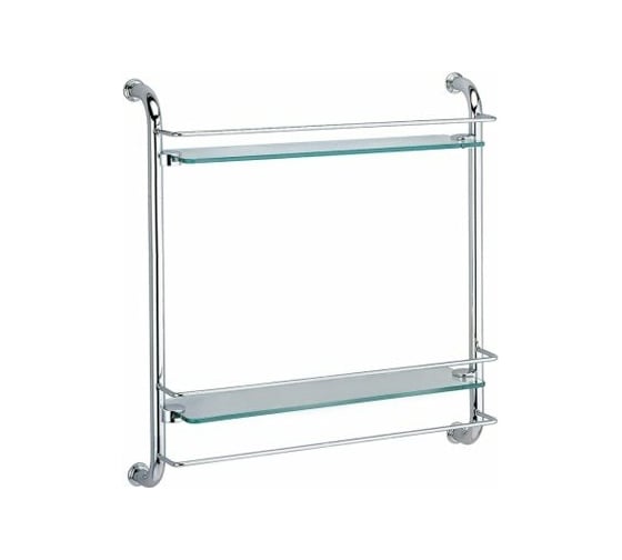 Изображение товара Полка WasserKRAFT стеклянная, двойная K-2022