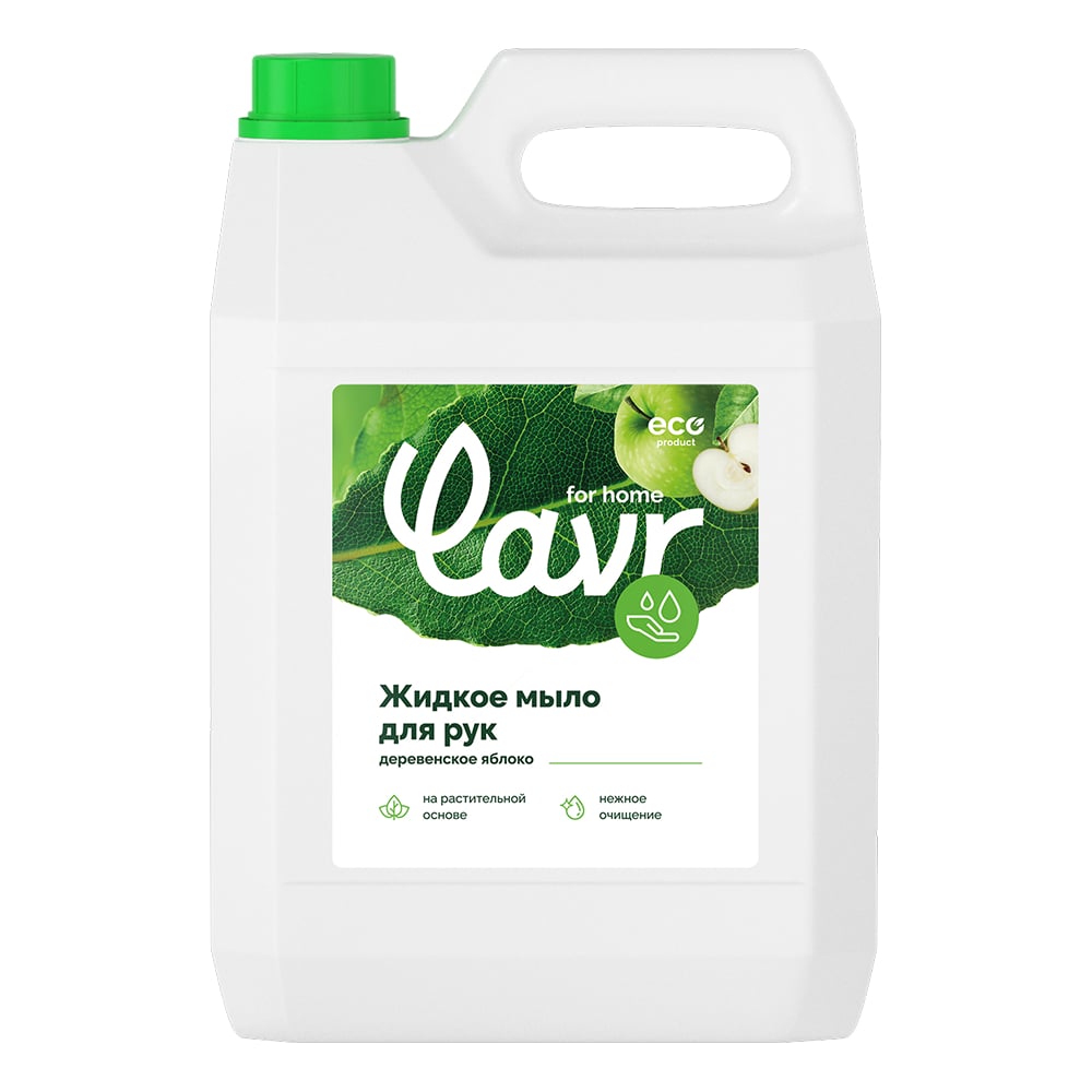 Изображение товара Жидкое мыло LAVR for home Деревенское яблоко 5 л гель канистра