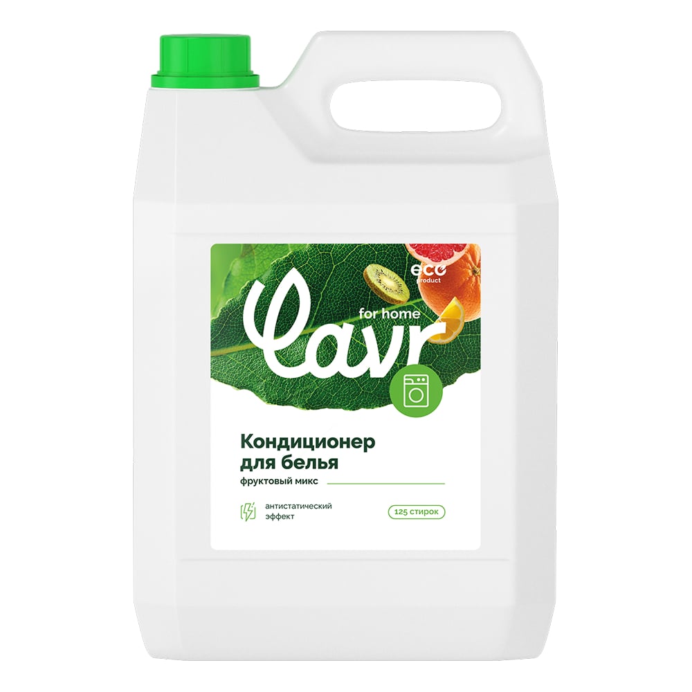 Изображение товара Кондиционер-ополаскиватель для стирки LAVR фруктовый микс 5 л, эффективное средство для заботы о тк