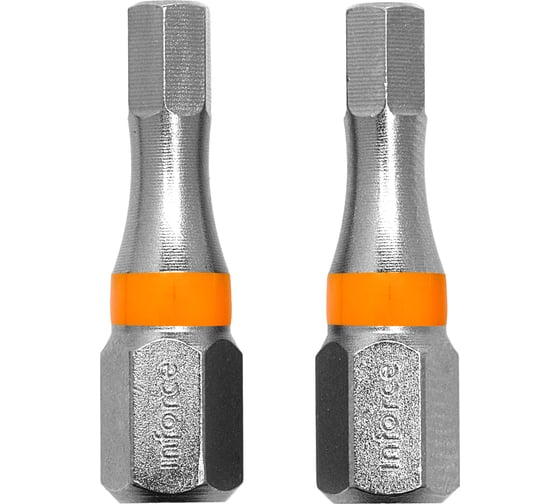 Изображение товара Вставка-бита шестигранная (2 шт; HEX4; 25 мм) Inforce 11-01-373