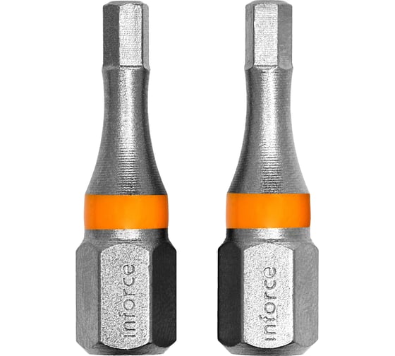 Изображение товара Вставка-бита шестигранная (2 шт; HEX3; 25 мм) Inforce 11-01-372
