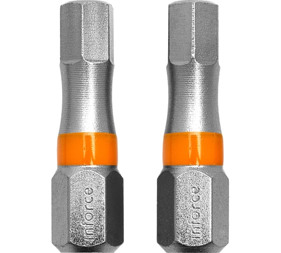 Изображение товара Вставка-бита шестигранная (2 шт; HEX5; 25 мм) Inforce 11-01-374
