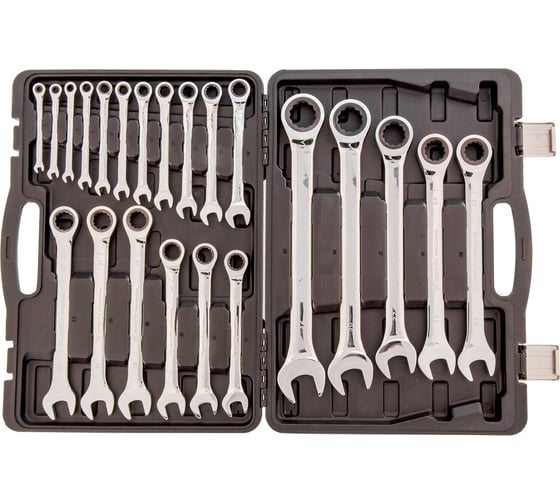 Изображение товара Набор комбинированных трещоточных ключей 22 шт MATRIX 14799