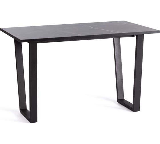 Изображение товара Стол Tetchair Costa лдсп/hpl/металл, 120x80x75 см, мрамор черный/черный 20625