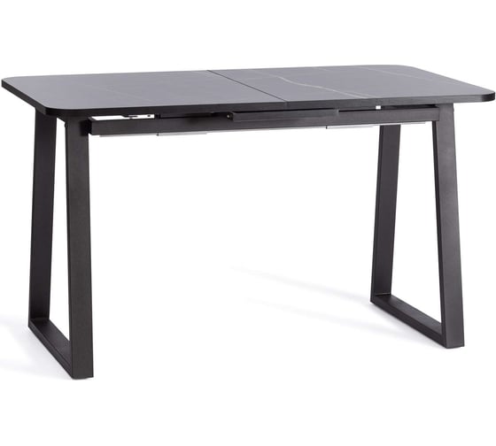 Изображение товара Стол Tetchair Maltido лдсп/hpl/металл, 130x75+30x75 см, мрамор черный/черный 20627