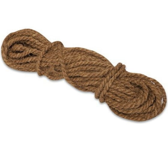 Изображение товара Кокосовая веревка ЩИТ 10 мм в отр. по 220 м 66790
