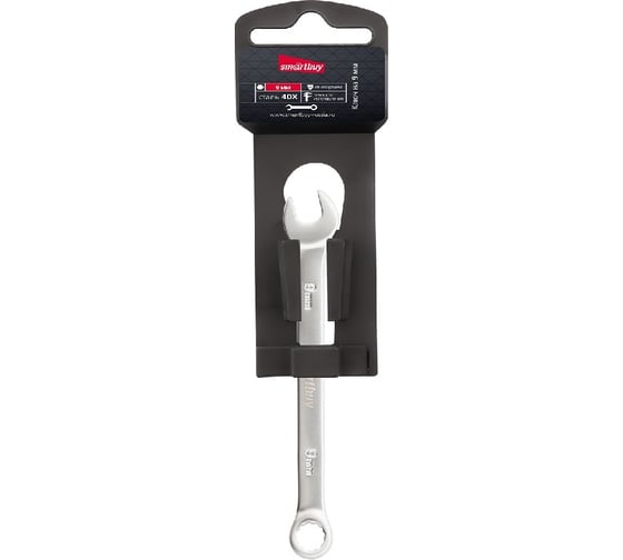 Изображение товара Комбинированный ключ Smartbuy 9 мм, хромированный, 40x, tools SBT-OWS-9p1