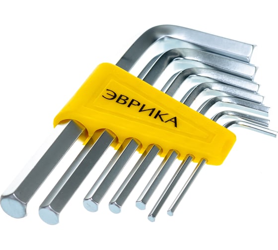 Изображение товара Набор ключей шестигранных Эврика Г-образных 2.5-10мм 7 предметов ER-25107 470984